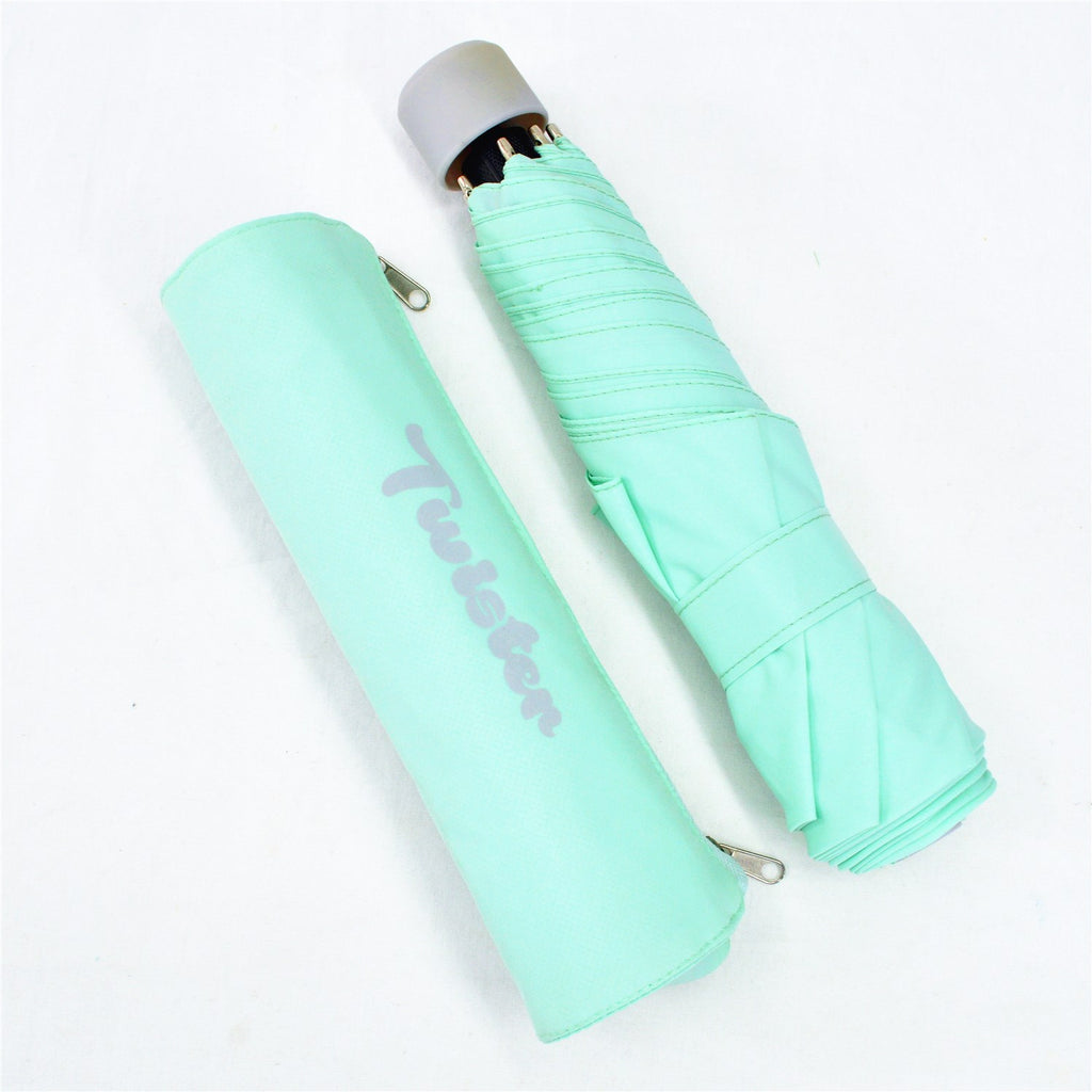 KF-3377B 3 Fold Light Weight Umbrella with Tube Shape Zipper Pouch