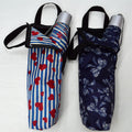 KF-3374 Folding aluminum umbrella with fancy tote bag