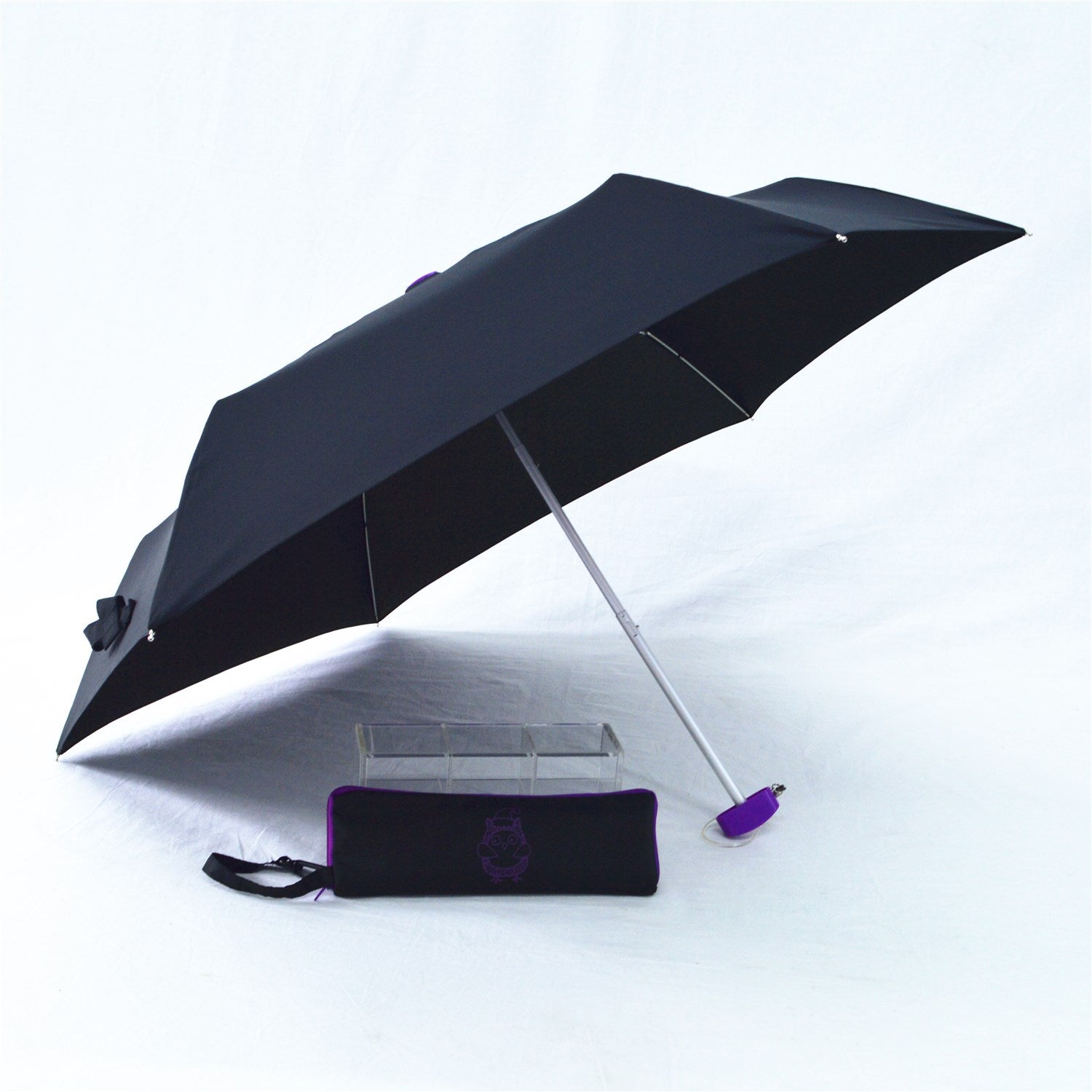 KF-3328 3 Fold Light Weight Umbrella with fancy zipper pouch