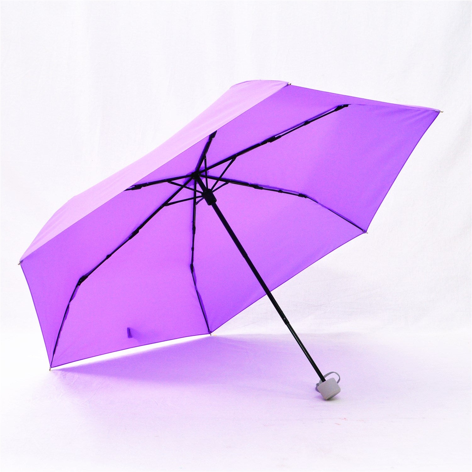 KF-3377B 3 Fold Light Weight Umbrella with Tube Shape Zipper Pouch