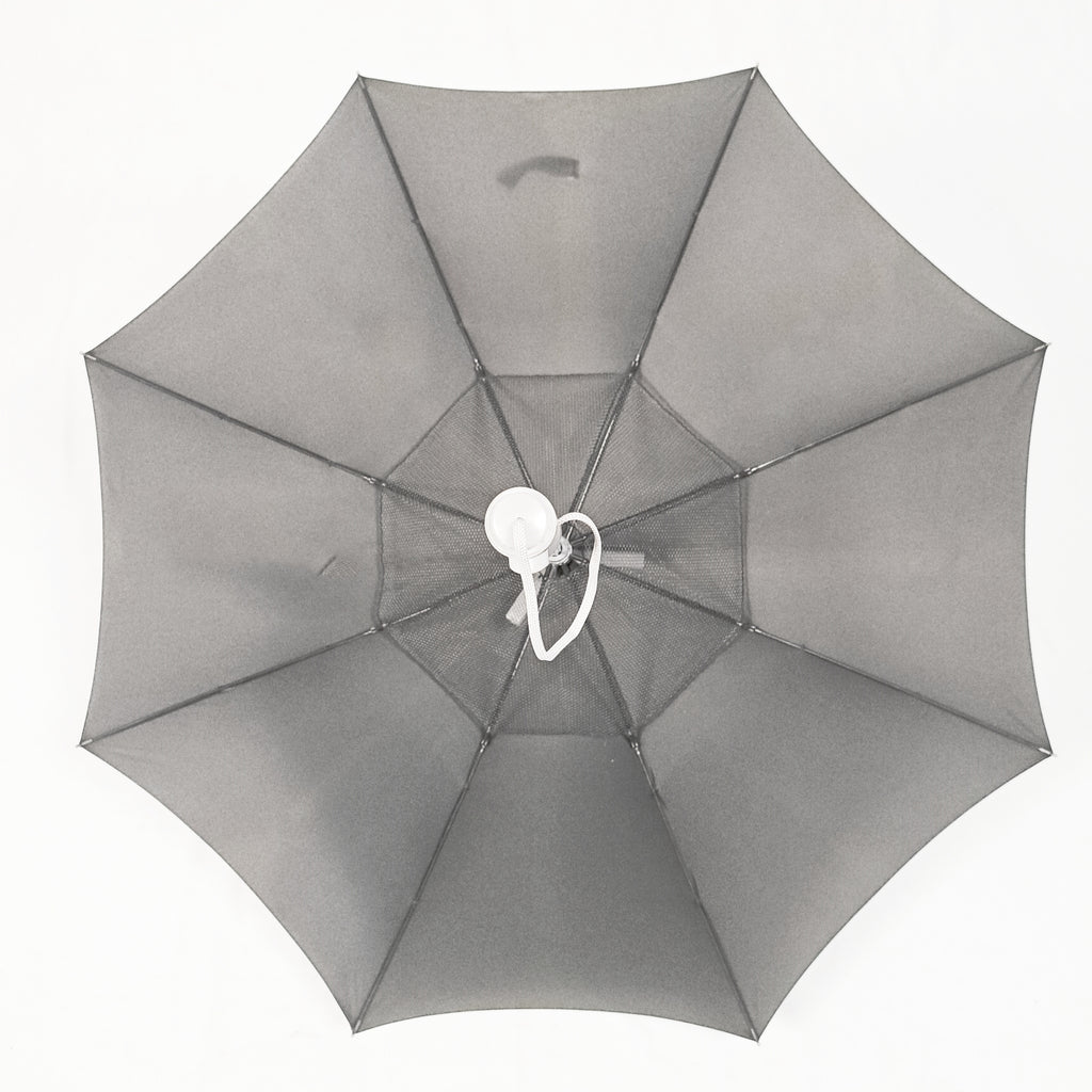 KS-3717 Stick Safety Fan Umbrella with C type USB charge