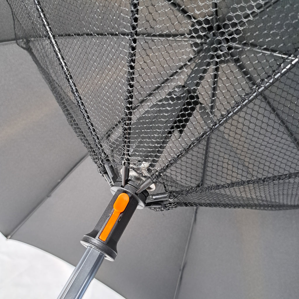 KS-3717 Stick Safety Fan Umbrella with C type USB charge