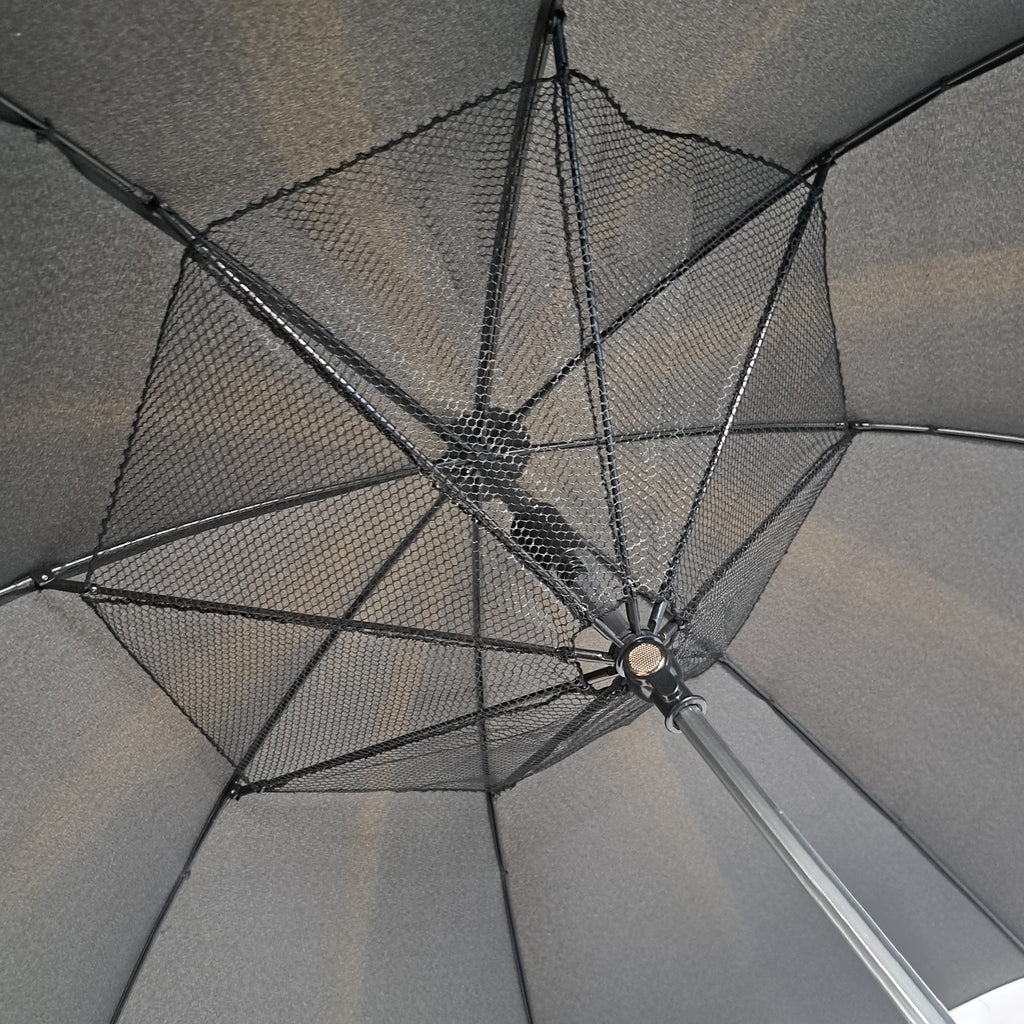KS-3716 Stick Safety Fan Umbrella with C type USB charge