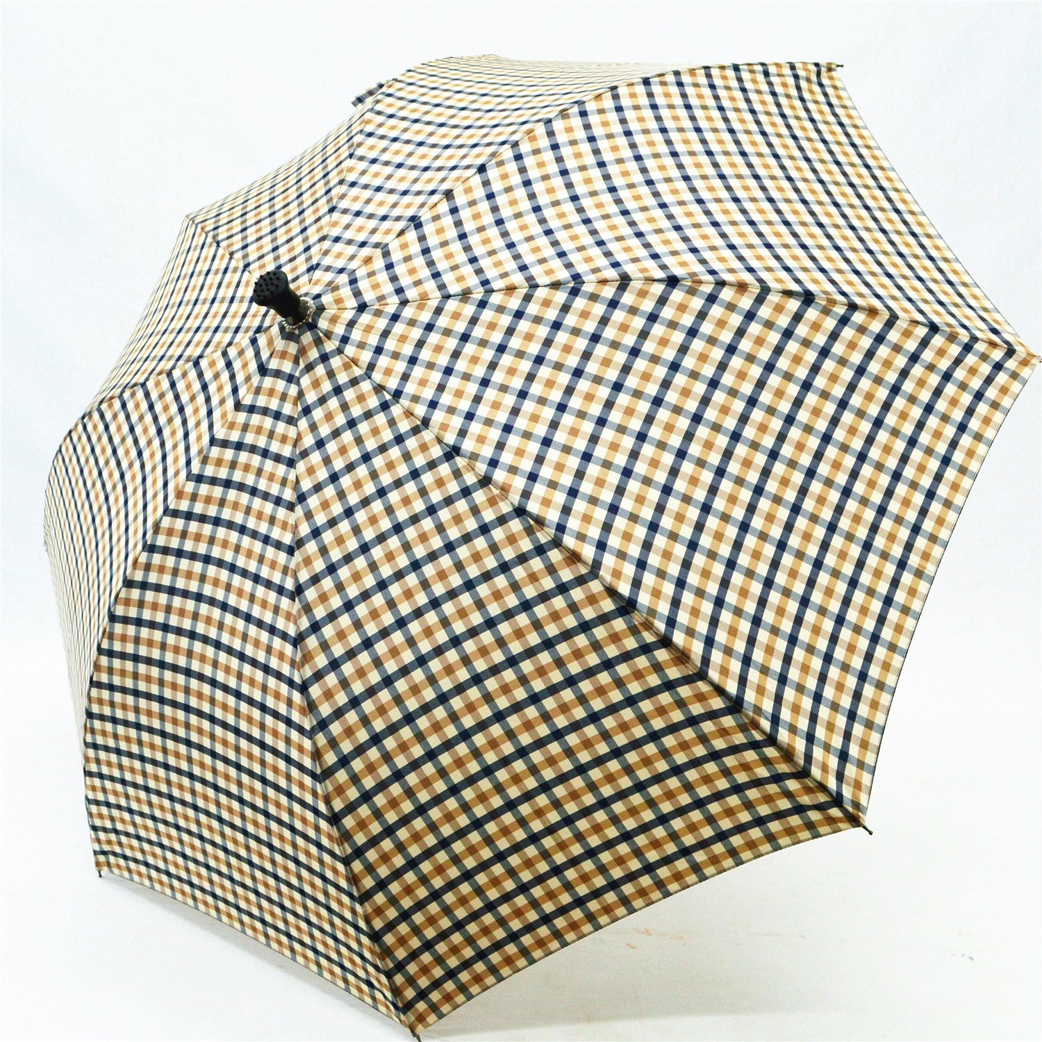 KS-3807P stick walking cane auto open Umbrella with adjustable height handle