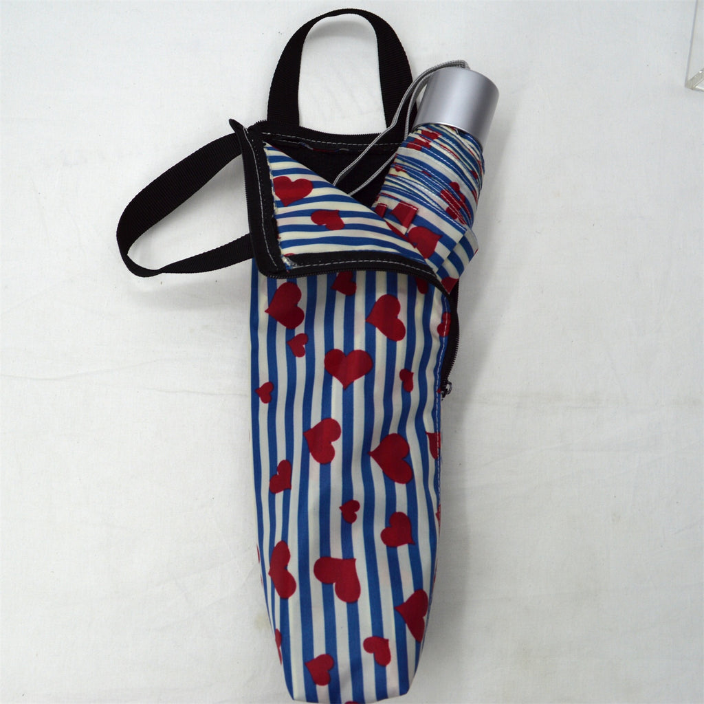 KF-3374 Folding aluminum umbrella with fancy tote bag