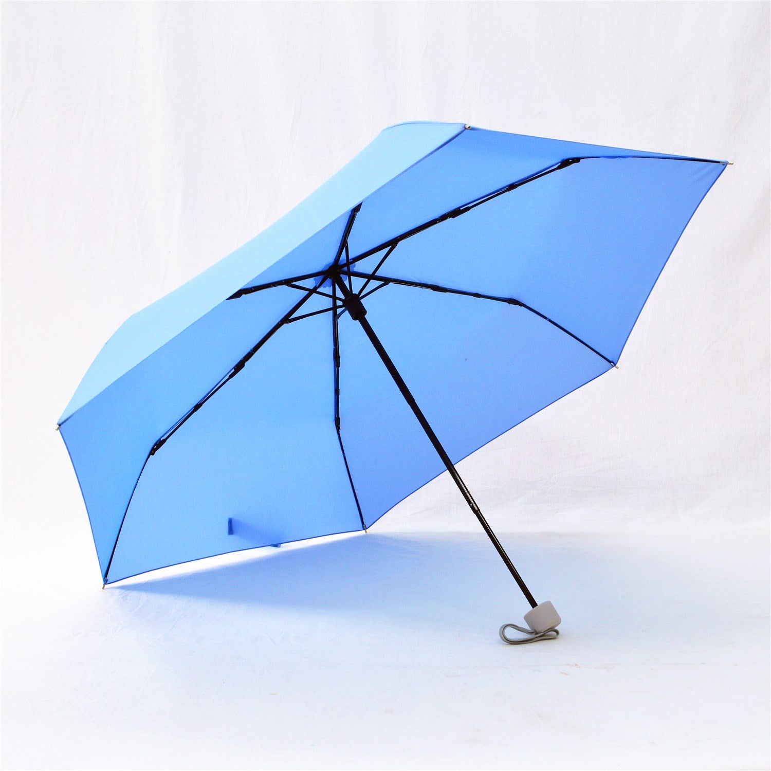 KF-3377B 3 Fold Light Weight Umbrella with Tube Shape Zipper Pouch