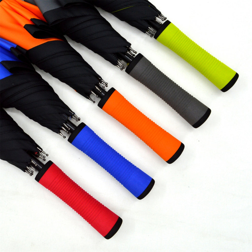 KS-353 Stick Auto Open Umbrella with Color Border