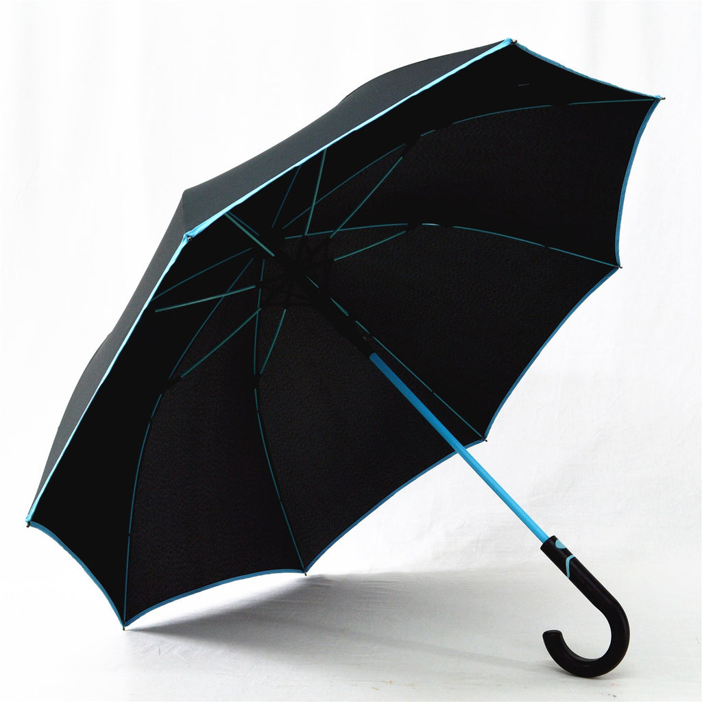 KS-351 stick auto open Umbrella with color trimming