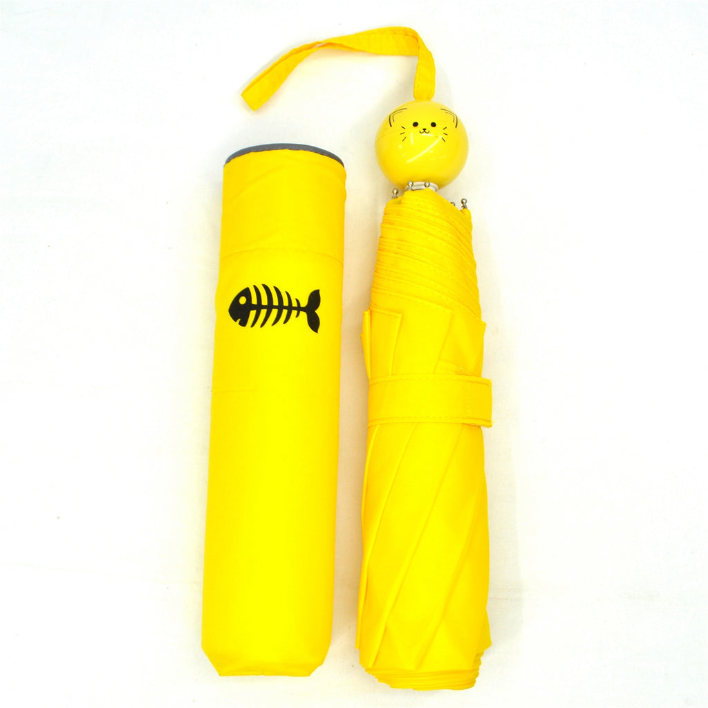 KF-3371 Folding aluminum umbrella with cartoon handle
