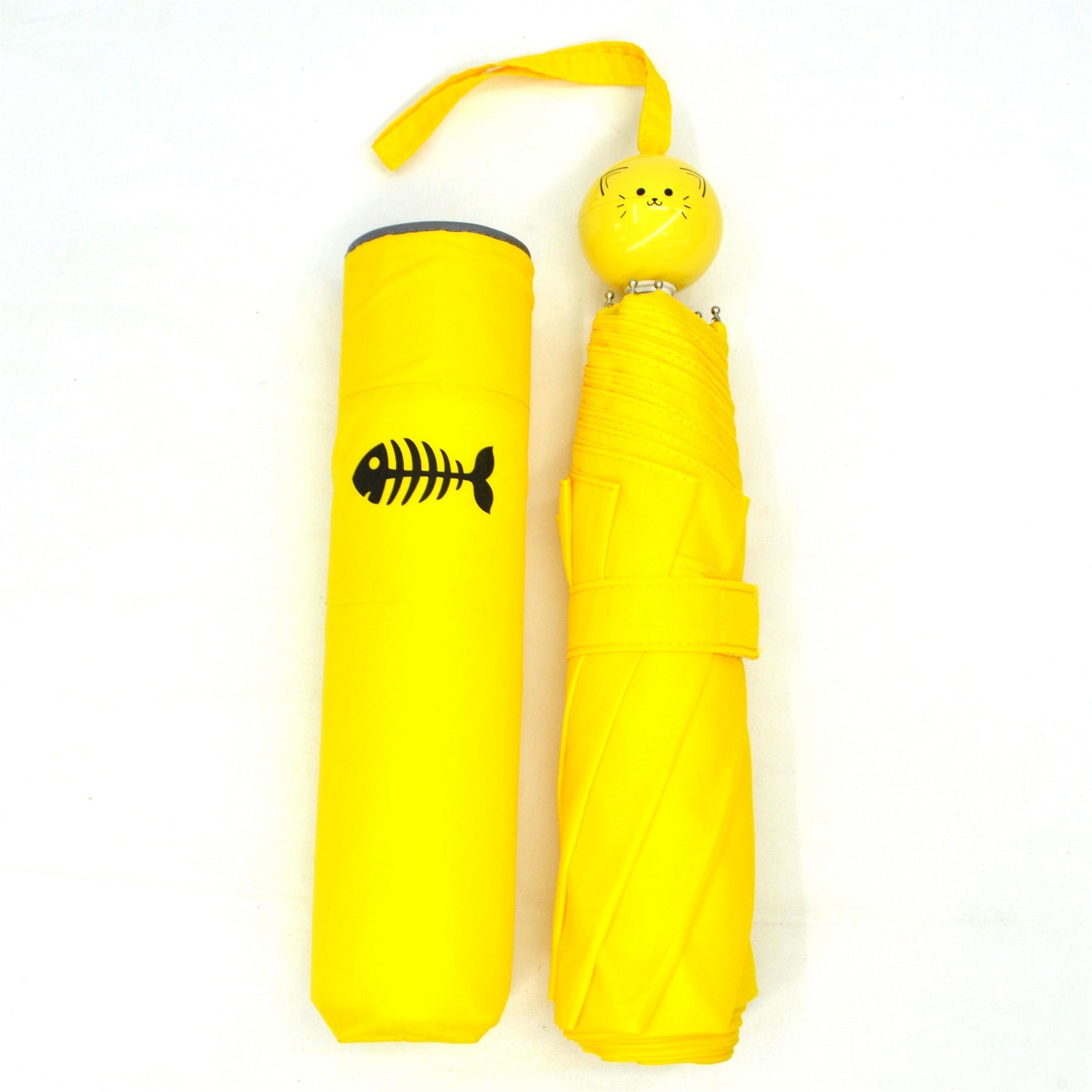 KF-3371 Folding aluminum umbrella with cartoon handle