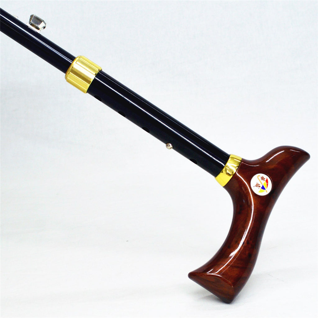 KS-3807P stick walking cane auto open Umbrella with adjustable height handle