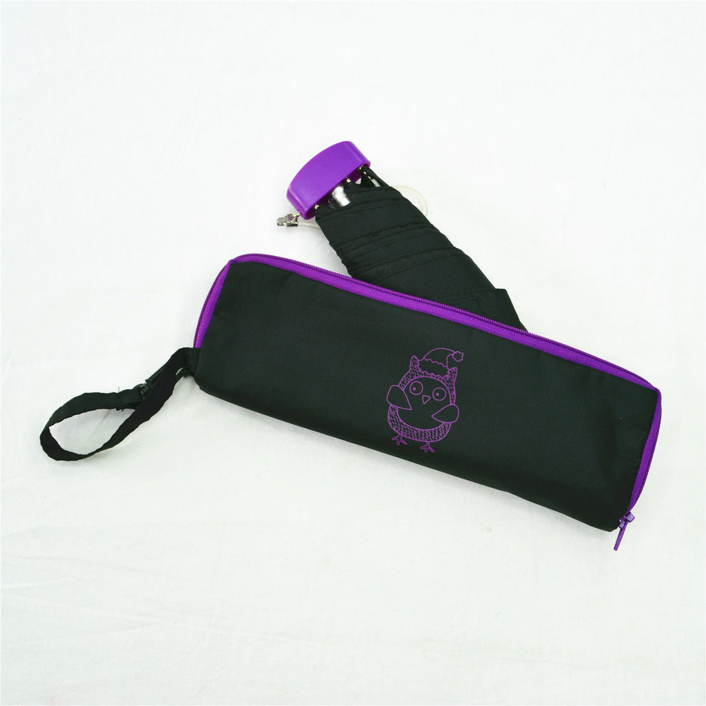 KF-3328 3 Fold Light Weight Umbrella with fancy zipper pouch