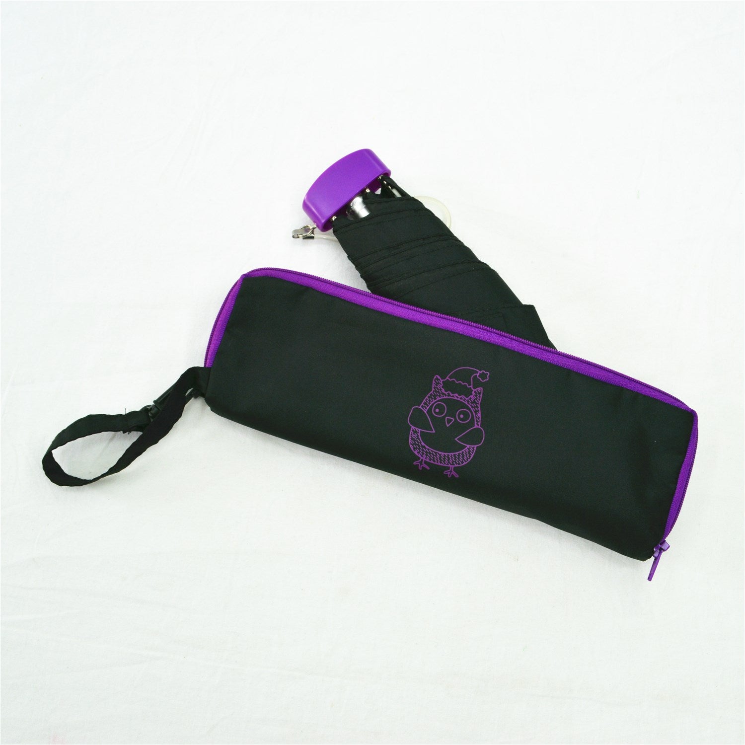 KF-3328 3 Fold Light Weight Umbrella with fancy zipper pouch