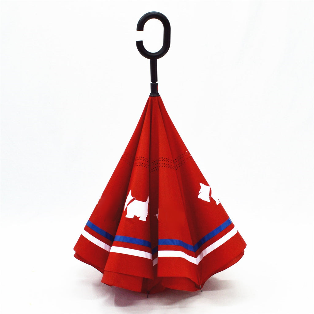KS-3805 Reverse double layers Stick Umbrella