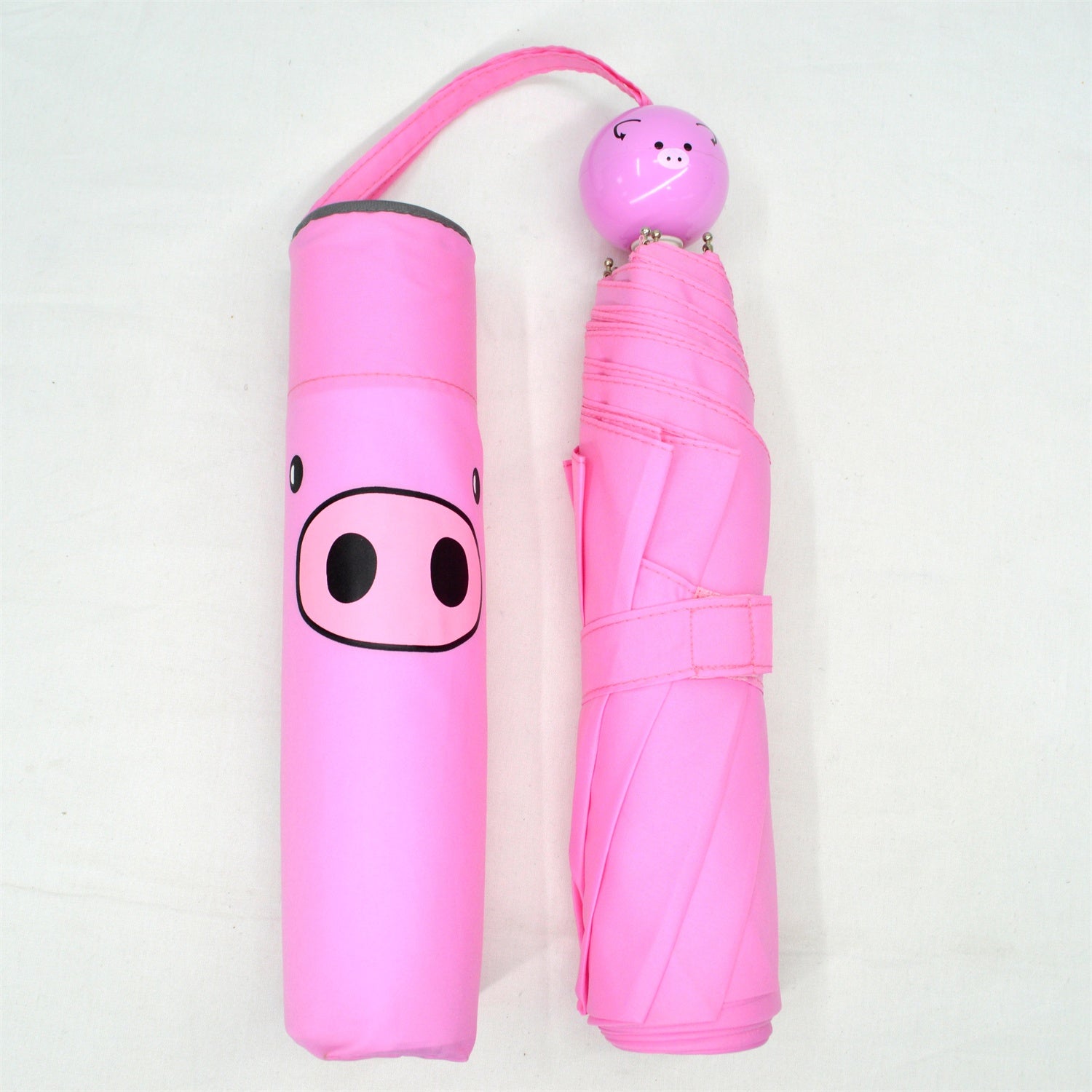 KF-3371 Folding aluminum umbrella with cartoon handle