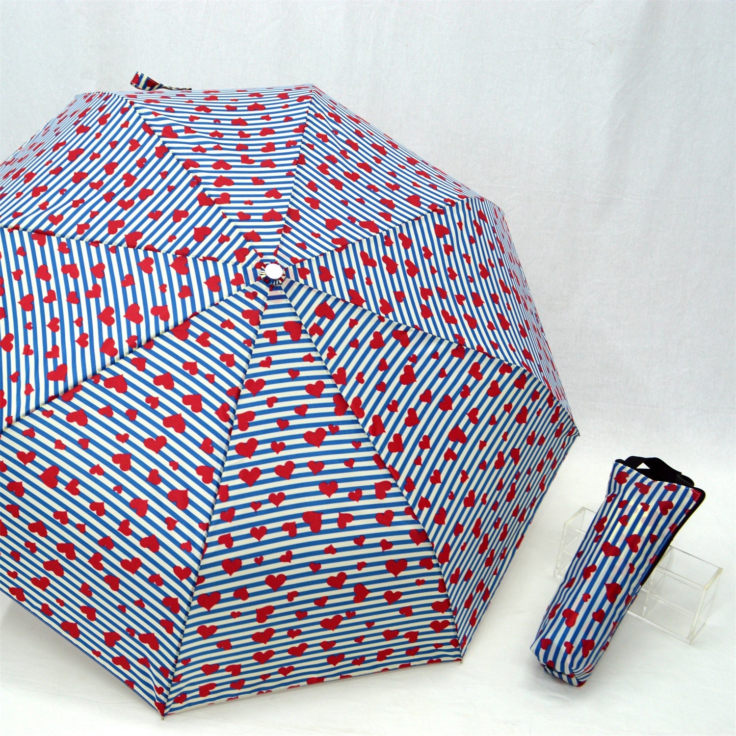 KF-3374 Folding aluminum umbrella with fancy tote bag