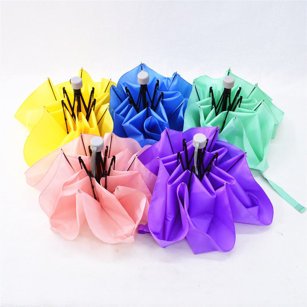KF-3377B 3 Fold Light Weight Umbrella with Tube Shape Zipper Pouch