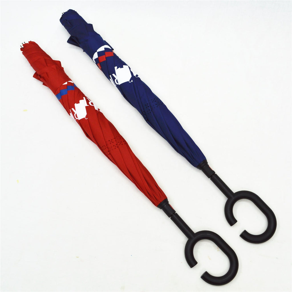 KS-3805 Reverse double layers Stick Umbrella